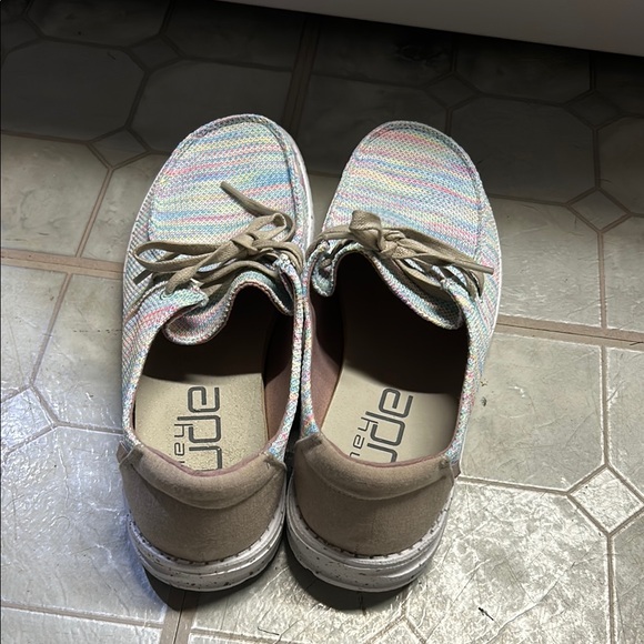 Hey Dude Pastel Striped Lace-Up Shoes - Picture 2 of 3